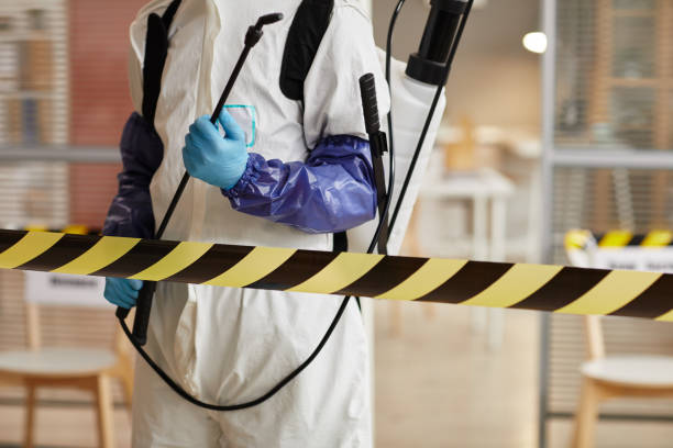Professional Biohazard Cleanup technician working in Mercer Island, WA